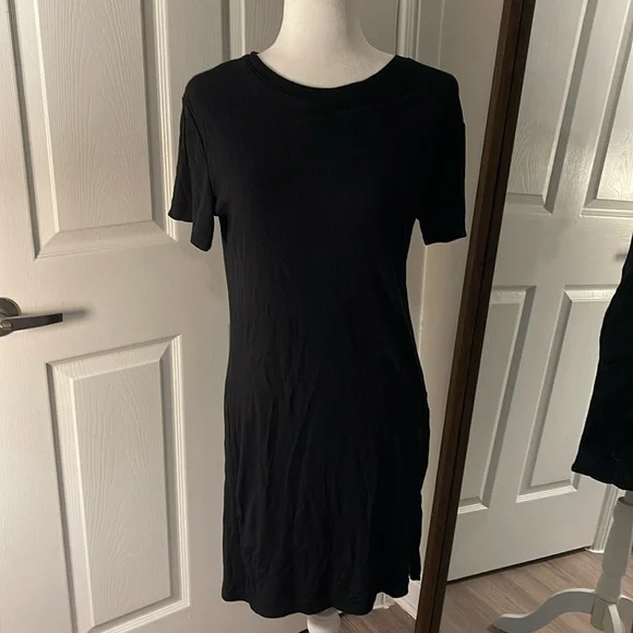 Copper Key | Dresses | Ribbed Tshirt Dress Black | Poshmark